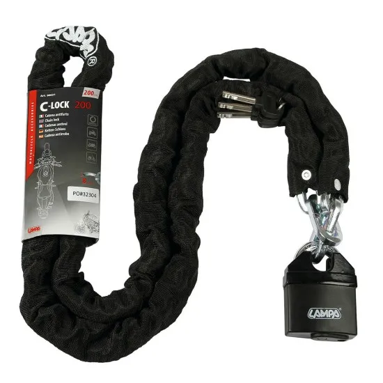 Заключващa мото верига – C-LOCK 200 90631 - Заключващи механизми от марка Lampa