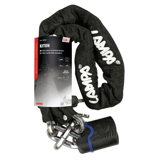 Заключващa мото верига – KITON 90607 - Заключващи механизми от марка Lampa