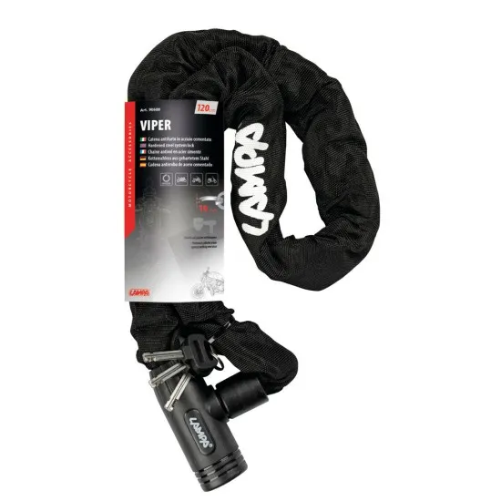 Заключващa мото верига – VIPER 90600 - Заключващи механизми от марка Lampa