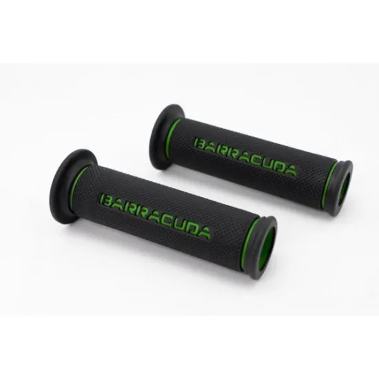 Мото ръкохватки BARRACUDA BASIC RACING GRIPS GREEN - Мото ръкохватки от марка Barracuda