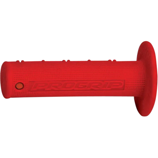 Червени мотокрос ръкохватки ProGrip 799 с текстуриран релеф, лого на марката и двукомпонентна гумена конструкция