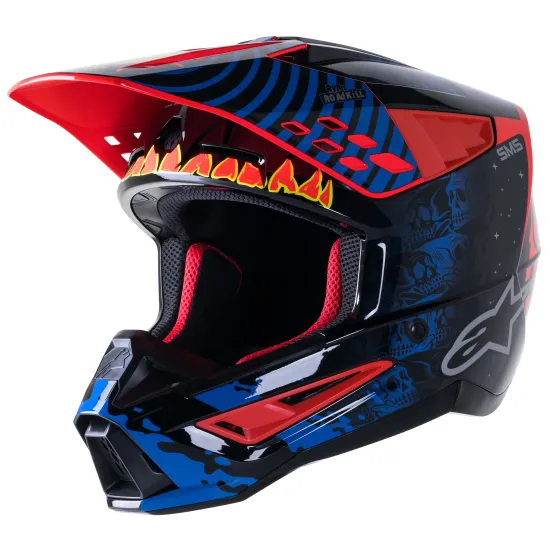 Мотокрос каска Alpinestars SM5 SOL BLACK/RED - Мотокрос каски от марка Alpinestars