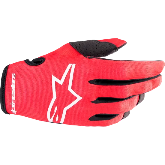 Мотокрос ръкавици ALPINESTARS RADAR RED/WHITE - Мотокрос ръкавици от марка Alpinestars