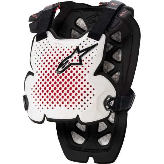 Протекторна броня ALPINESTARS A-1 BLACK/RED/WHITE - Нагръдници от марка Alpinestars