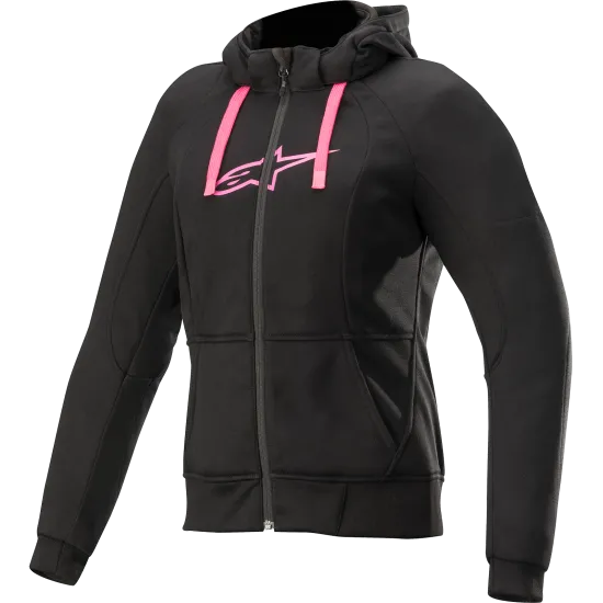 Дамски мото суичър ALPINESTARS Stella Chrome Sport Hoodie BLACK/PINK - Суичъри от марка Alpinestars