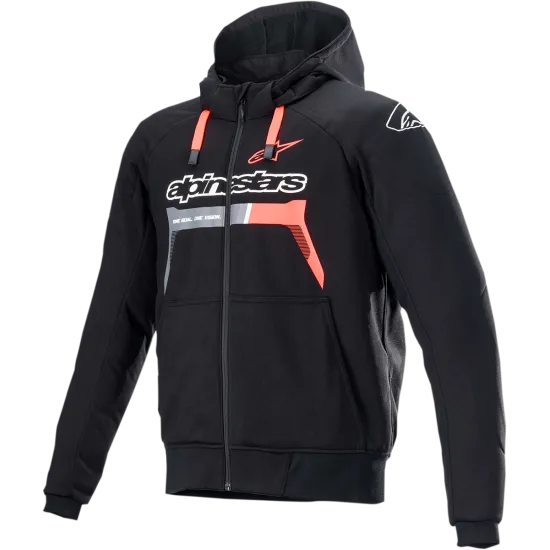 Мото суичър ALPINESTARS Chrome Sport BLACK/RED - Суичъри от марка Alpinestars