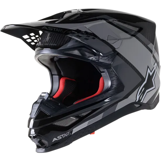 Мотокрос каска ALPINESTARS SM10 Carb BLACK/GRAY - Мотокрос каски от марка Alpinestars