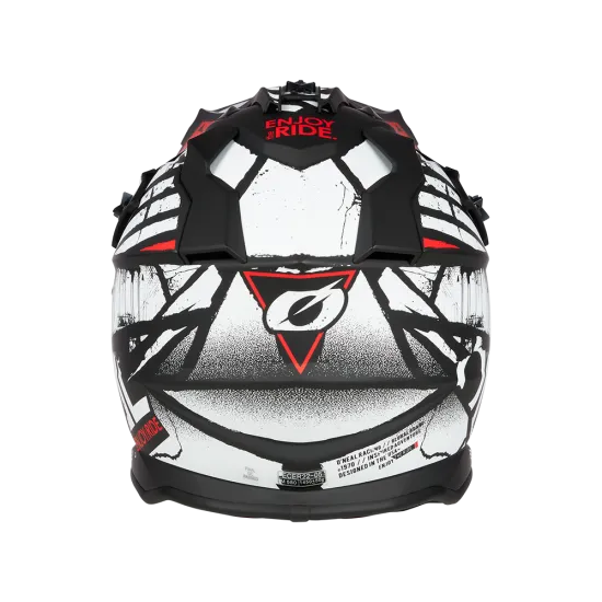 Мотокрос каска ONEAL 2SERIES GLITCH V.23 BLACK/WHITE - Мотокрос каски от марка ONeal