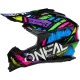 Мотокрос каска O'NEAL 2SERIES GLITCH V.23 MULTI с ABS черупка и регулируема козирка