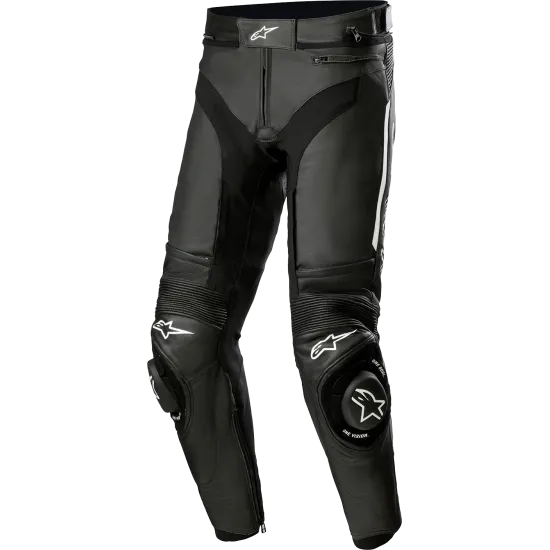 Кожен мото панталон ALPINESTARS Missile V3 BLACK с вентилационни панели и Tech-Air® съвместимост