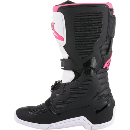Дамски мотокрос ботуши ALPINESTARS Stella Tech 3 BLACK/WHITE/PINK - Мотокрос ботуши от марка Alpinestars
