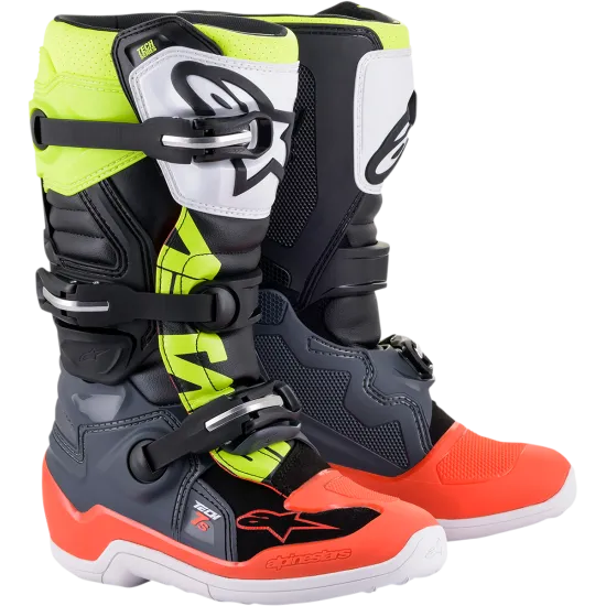 Детски мотокрос ботуши Alpinestars TECH Tech 7S BLACK/RED/YELLOW - Детски мото ботуши Детски мотокрос ботуши Alpinestars TECH Tech 7S BLACK/RED/YELLOW - Детски мото ботуши от марка Alpinestars