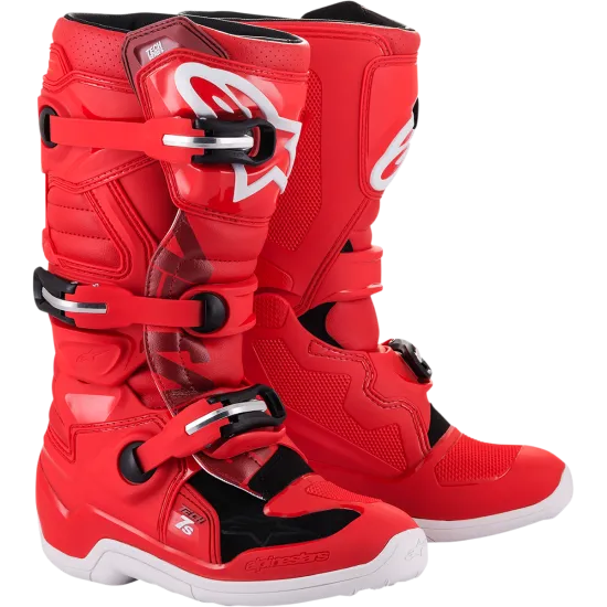 Детски мотокрос ботуши Alpinestars TECH Tech 7S RED - Детски мото ботуши от марка Alpinestars
