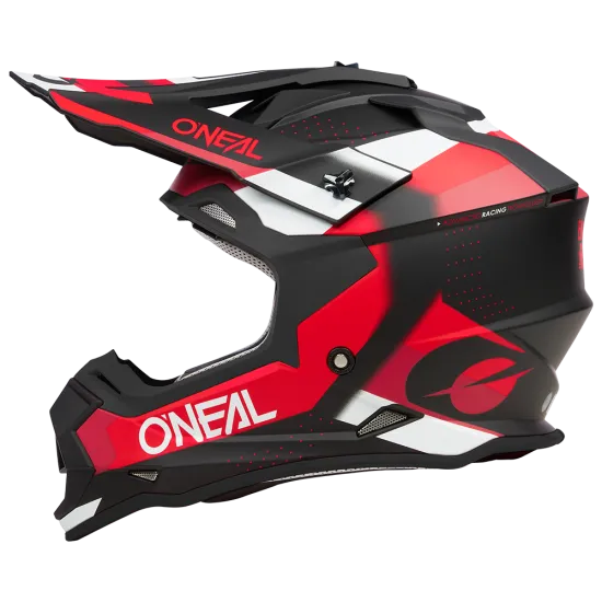 Мотокрос каска ONEAL 2SERIES SPYDE V.23 BLACK/RED/WHITE - Мотокрос каски от марка ONeal