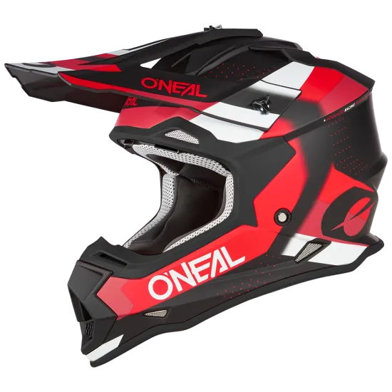 Мотокрос каска ONEAL 2SERIES SPYDE V.23 BLACK/RED/WHITE - Мотокрос каски от марка ONeal