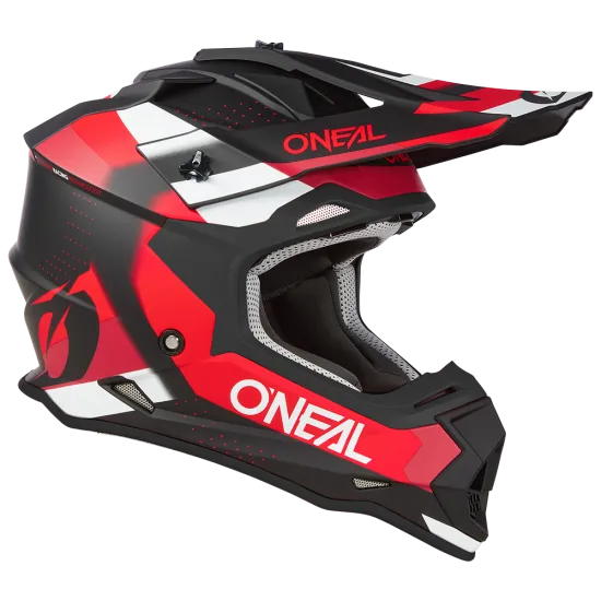 Мотокрос каска ONEAL 2SERIES SPYDE V.23 BLACK/RED/WHITE - Мотокрос каски от марка ONeal