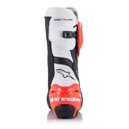 Ботуши ALPINESTARS SUPERTECH R VENTED ORANGE/WHITE - Ботуши за мотор от марка Alpinestars