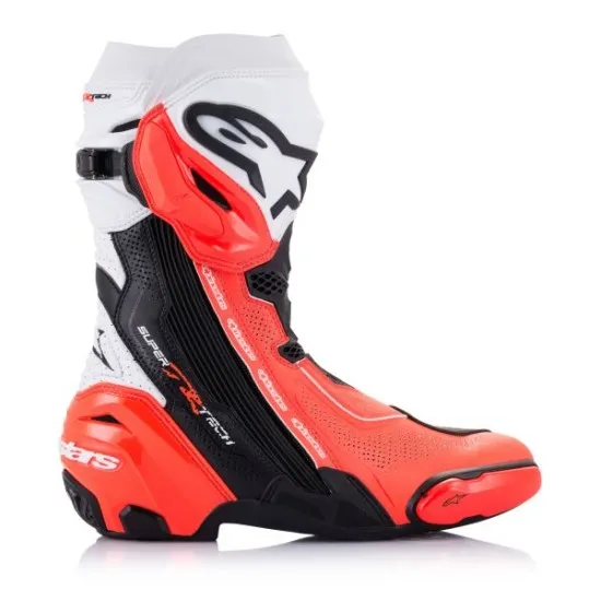 Ботуши ALPINESTARS SUPERTECH R VENTED ORANGE/WHITE - Ботуши за мотор от марка Alpinestars