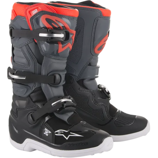 Детски мотокрос ботуши ALPINESTARS Tech 7S Red, Gray, Black - Детски мото ботуши Детски мотокрос ботуши ALPINESTARS Tech 7S Red, Gray, Black - Детски мото ботуши от марка Alpinestars