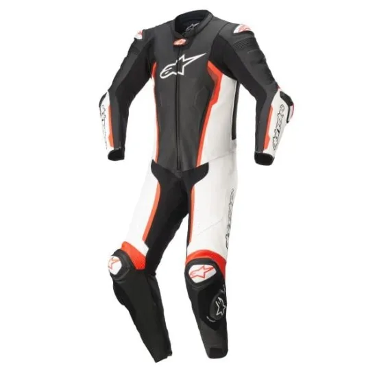 КОЖЕН ЕКИП ALPINESTARS Coveralls MISSILE V2 BLACK/WHITE/RED - Мото екипи от марка Alpinestars