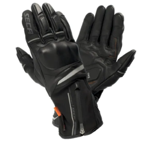 Текстилни мото ръкавици SECA STORM BLACK - Текстилни ръкавици за мотор от марка SECA