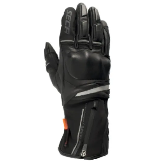 Текстилни мото ръкавици SECA STORM HTX BLACK - Текстилни ръкавици за мотор от марка SECA