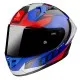 Мото каска MT KRE Plus Carbon Projectile Gloss Blue - лекота и защита