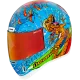 Каска ICON AIRFORM DINO FURY MIPS® с MIPS система и Червен ICON визьор