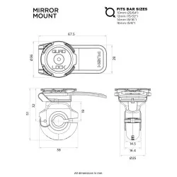 Система за монтаж QUAD LOCK Mirror Mount