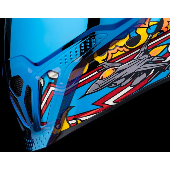 Каска ICON AIRFLITE ™ Flyboy BL – Dropshield™, Supervent, и Hydradry™ комфорт