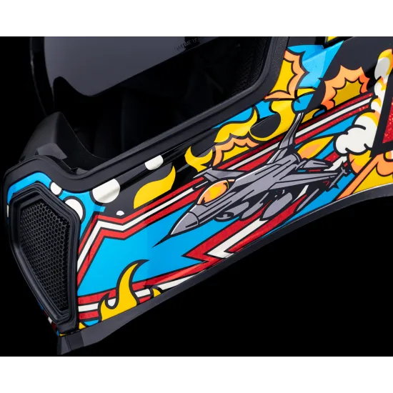 Каска ICON AIRFLITE ™ Flyboy BL – Dropshield™, Supervent, и Hydradry™ комфорт