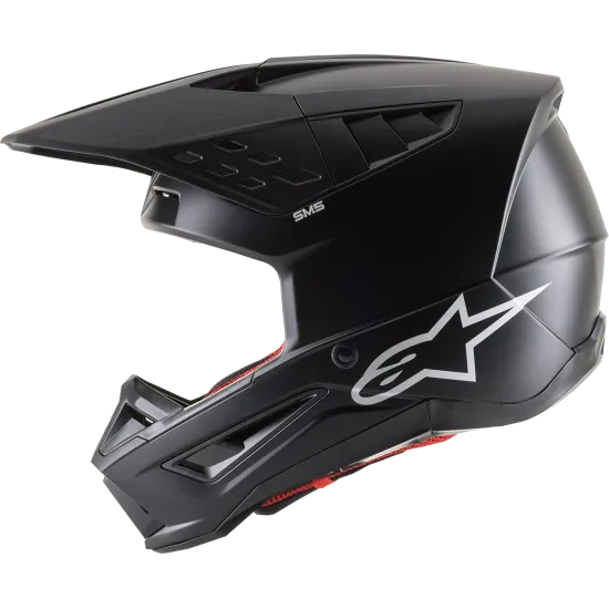 Мотокрос каска ALPINESTARS SM5 SOLID BLACK - Мотокрос каски от марка Alpinestars