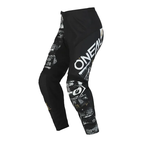 Детски мотокрос брич ONEAL ELEMENT ATTACK V.23 BLACK/WHITE - Детски брич панталони от марка ONeal