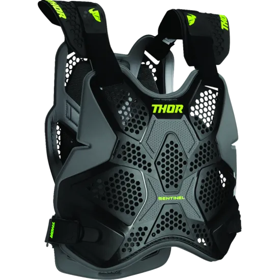 Протекторна броня THOR SENTINEL PRO BLACK/NEON GREEN - Нагръдници от марка Thor