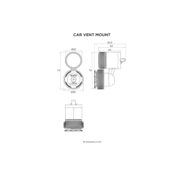 Автомобилна стойка за вентилационен отвор QUAD LOCK MAG CAR VENT