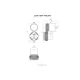 Черна магнитна стойка QUAD LOCK с две части - регулируема стоманена кука и сферична глава с накъдрени повърхности и надпис QUAD LOCK