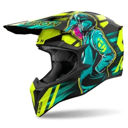 Мотокрос каска AIROH WRAAAP CYBER YELLOW MATT