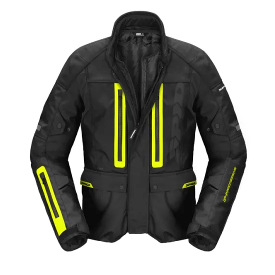 Текстилно мото яке SPIDI TRAVELER 3 EVO BLACK/YELLOW FLUO - Текстилни якета от марка SPIDI