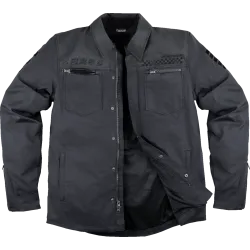 Текстилно мото яке ICON Upstate Canvas National BLACK