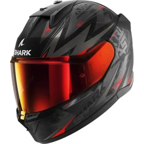 Каска SHARK D-SKWAL 3 BLAST-R MATT BLACK/GREY/RED - каска с PINLOCK® 70 и слънчеви очила