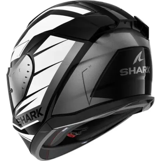 Каска SHARK D-SKWAL 3 SIZLER GLOSS BLACK/GREY/WHITE - каска с PINLOCK® 70 и вградени слънчеви очила