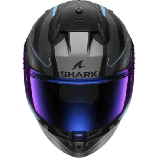 Каска SHARK D-SKWAL 3 SIZLER MATT BLACK/GREY/BLUE - каска с PINLOCK® 70 и слънчеви очила