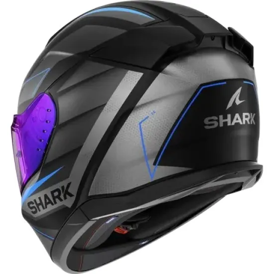 Каска SHARK D-SKWAL 3 SIZLER MATT BLACK/GREY/BLUE - каска с PINLOCK® 70 и слънчеви очила