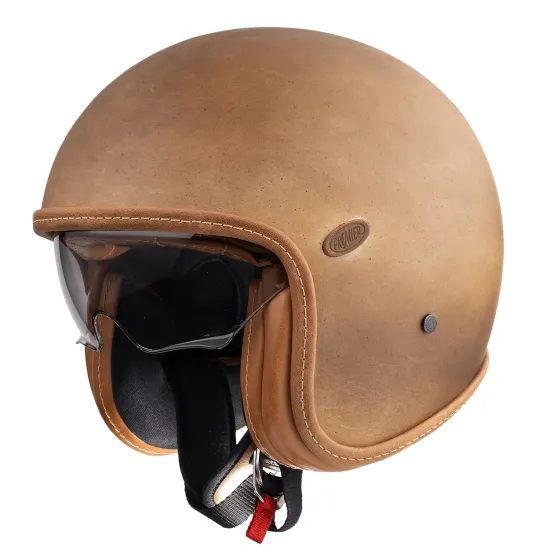 Каска Premier Vintage Platinum Edition BROWN - Каски за скутер от марка Premier