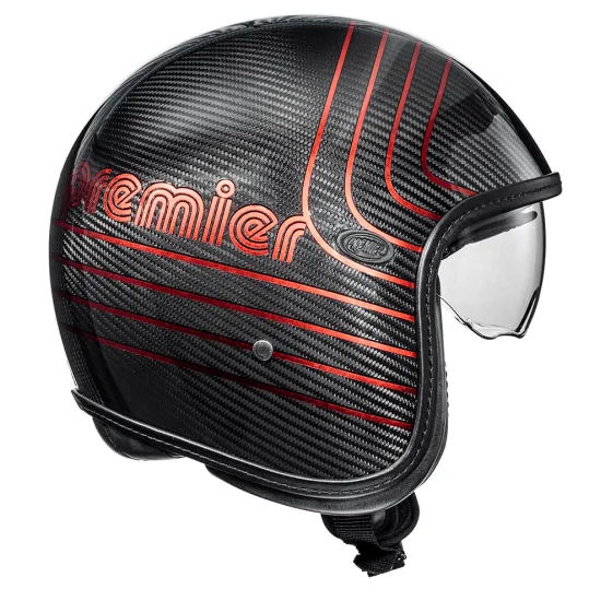 Каска PREMIER Vintage Platinum Edition Carbon - Каски за скутер от марка Premier
