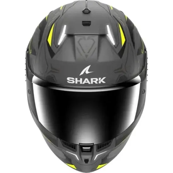 SHARK SKWAL i3 LINIK MATT GREY/FLUO YELLOW каска с LED светлини