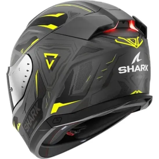 SHARK SKWAL i3 LINIK MATT GREY/FLUO YELLOW каска с LED светлини