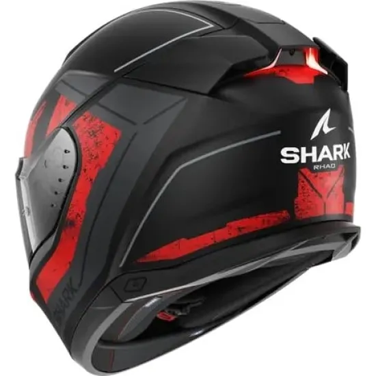 SHARK SKWAL i3 RHAD MATT BLACK/RED – каска с LED светлини и Pinlock визьор