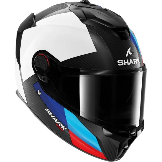 SHARK SPARTAN GT PRO DOKHTA CARBON BLACK/WHITE/RED – карбонова мото каска в черно, бяло и червено