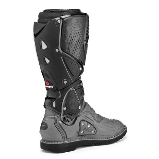 SIDI CROSSFIRE 3 GREY/BLACK – мотокрос ботуши с шарнирна защита и регулируеми катарами